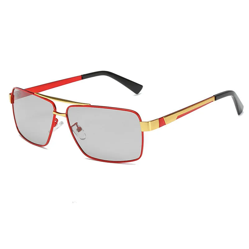 Sunglasses sun Shades Fashionable Personalized Color Changing Polarized Men's Metal unisex