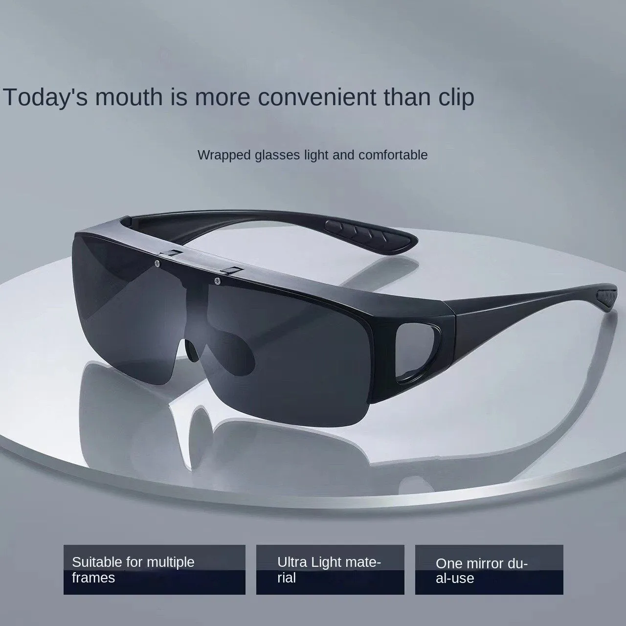 Sunglasses sun Shades Flip Set of Polarized One Piece Myopia Partial Mountain Climbing Biking Fishing unisex