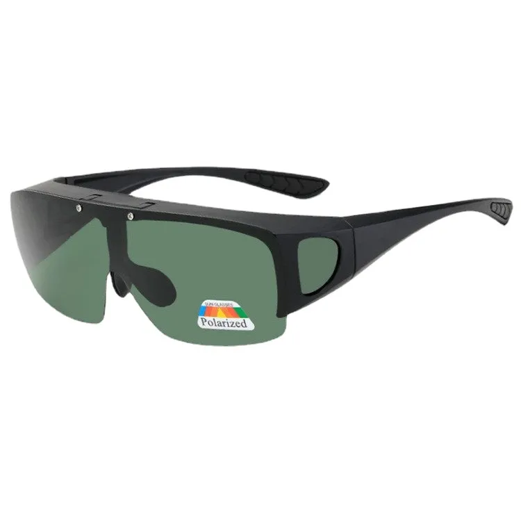 Sunglasses sun Shades Flip Set of Polarized One Piece Myopia Partial Mountain Climbing Biking Fishing unisex