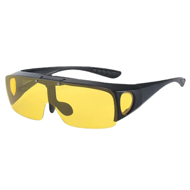Sunglasses sun Shades Flip Set of Polarized One Piece Myopia Partial Mountain Climbing Biking Fishing unisex
