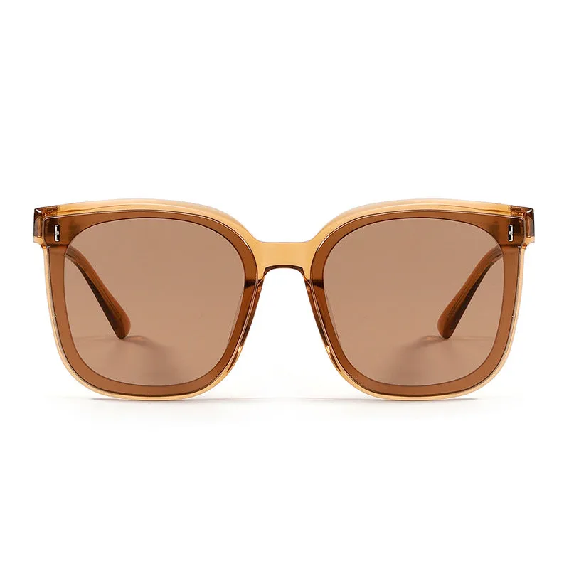 Sunglasses sun Shades High Grade Big Square Rim Big Face Show Face Small UV Protection unisex