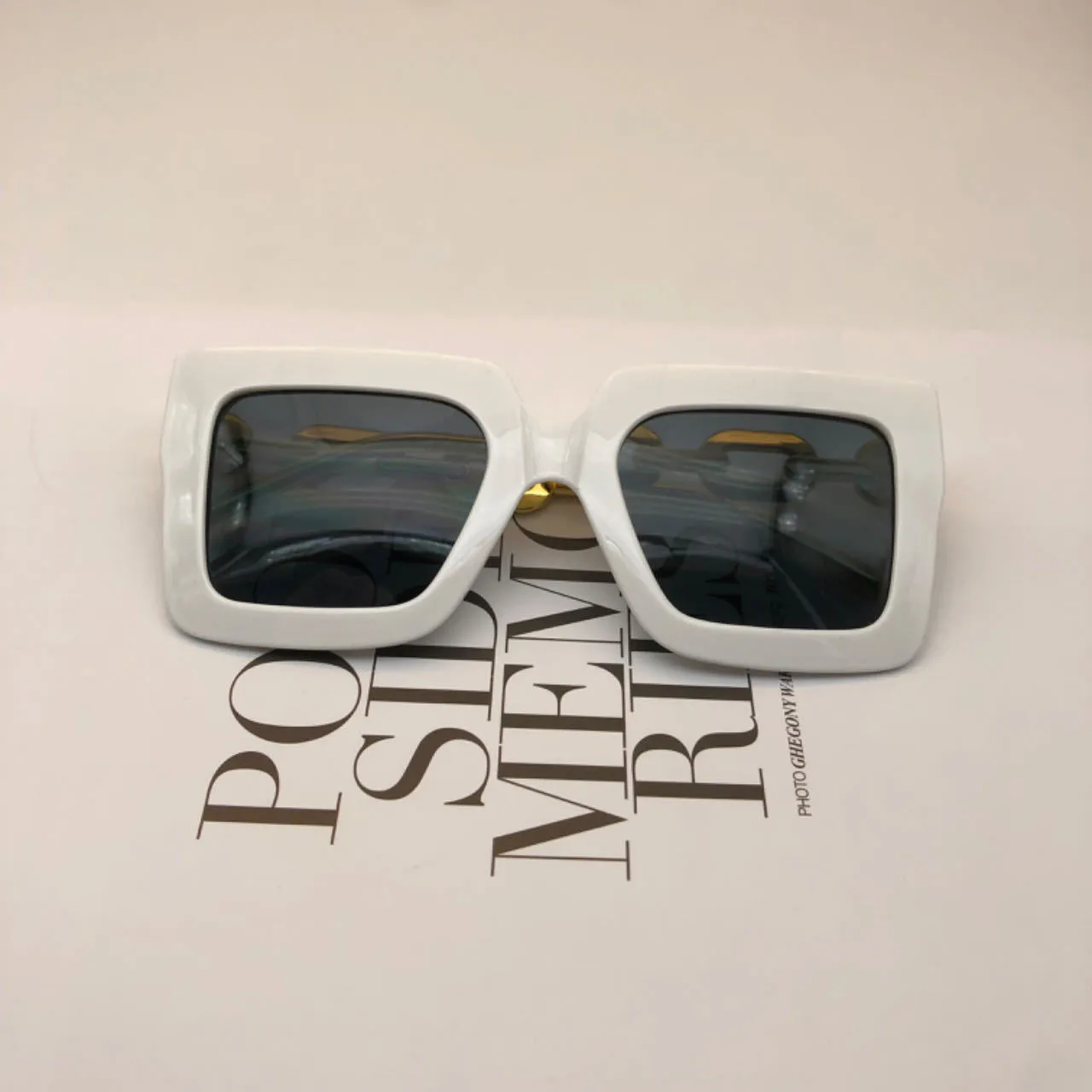 Sunglasses sun Shades Large Rim High Grade Box Chain unisex