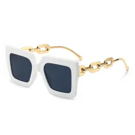 Sunglasses sun Shades Large Rim High Grade Box Chain unisex