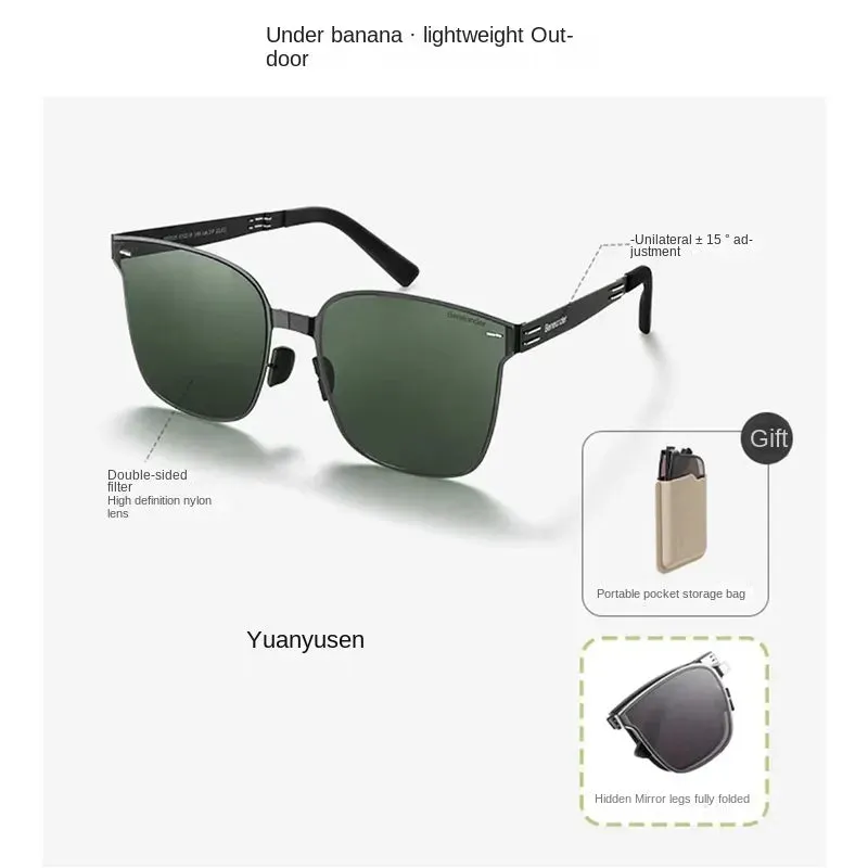 Sunglasses sun Shades Men's and Women's Fashionable UV Protection Foldable Driving shade Polarized unisex