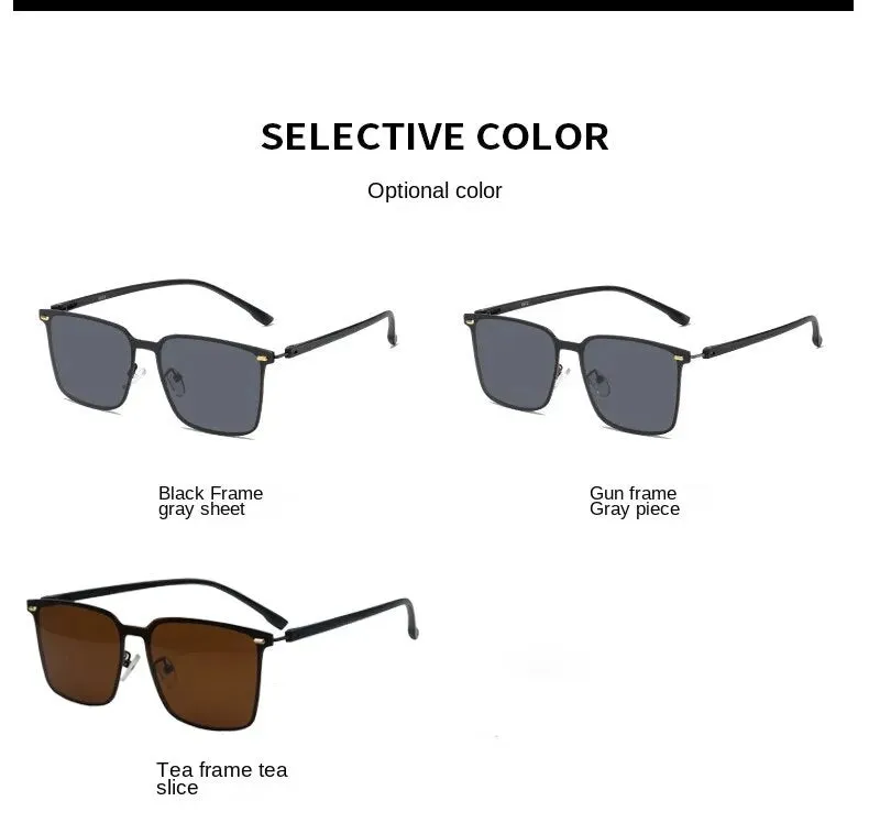 Sunglasses sun Shades Men's Polarized Retro Easy Matching Women's Trendy Mi Nail unisex