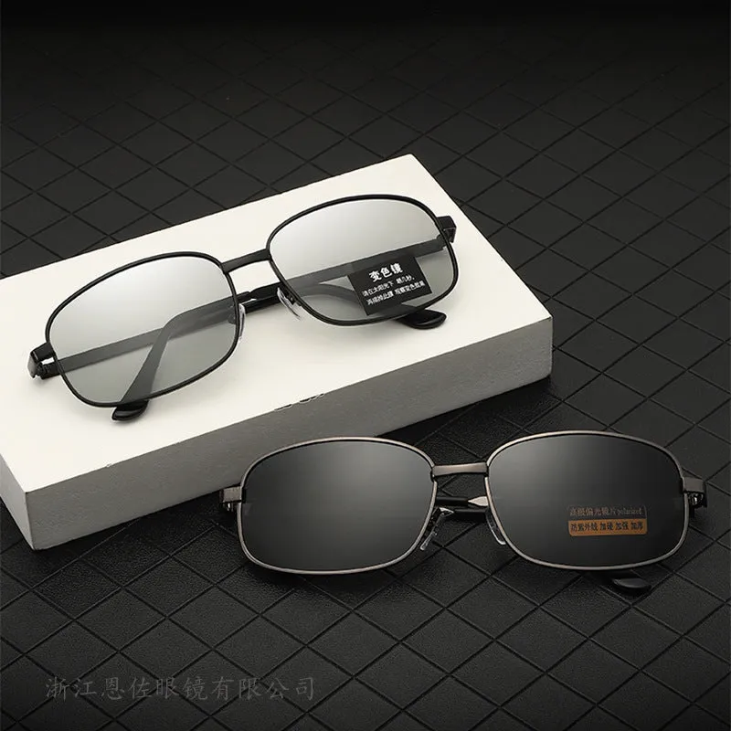 Sunglasses sun Shades Metal Men's Cool Color Changing Polarized UV Protection Driving for Fishing unisex