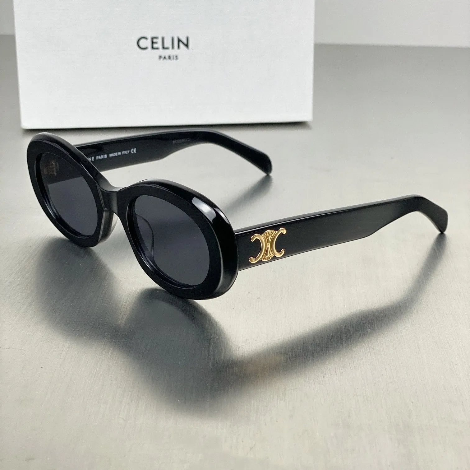 Sunglasses sun Shades Oval French Retro High Street White Cat Eye Women unisex