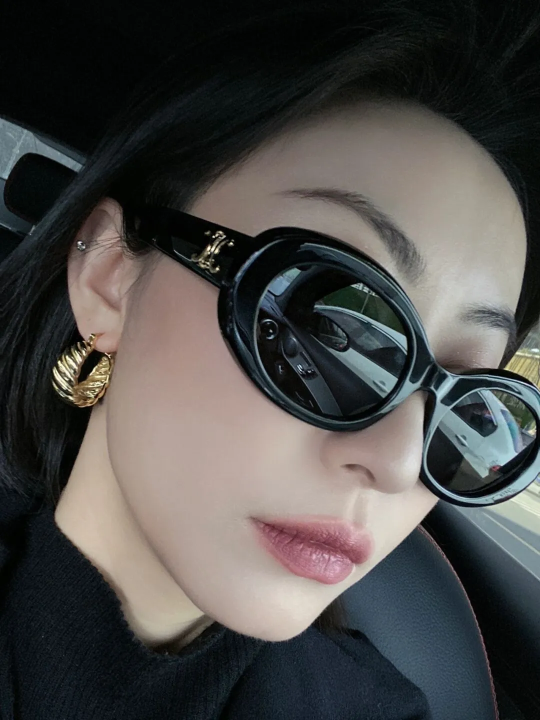 Sunglasses sun Shades Oval French Retro High Street White Cat Eye Women unisex
