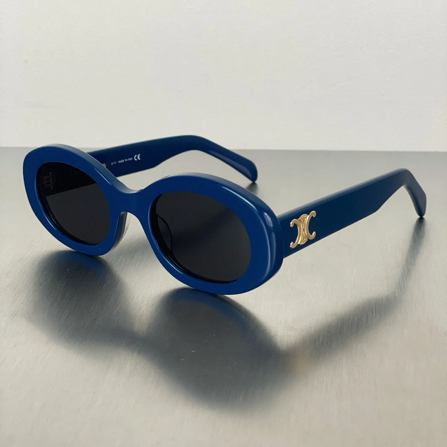 Sunglasses sun Shades Oval French Retro High Street White Cat Eye Women unisex