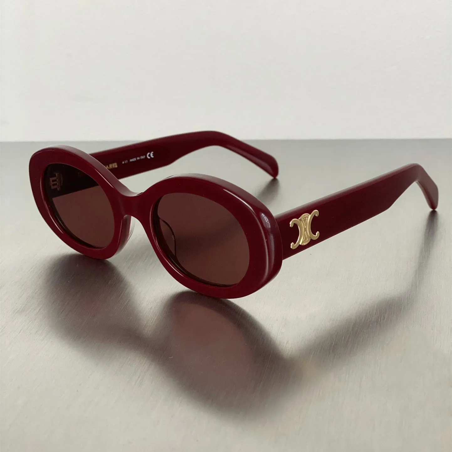 Sunglasses sun Shades Oval French Retro High Street White Cat Eye Women unisex