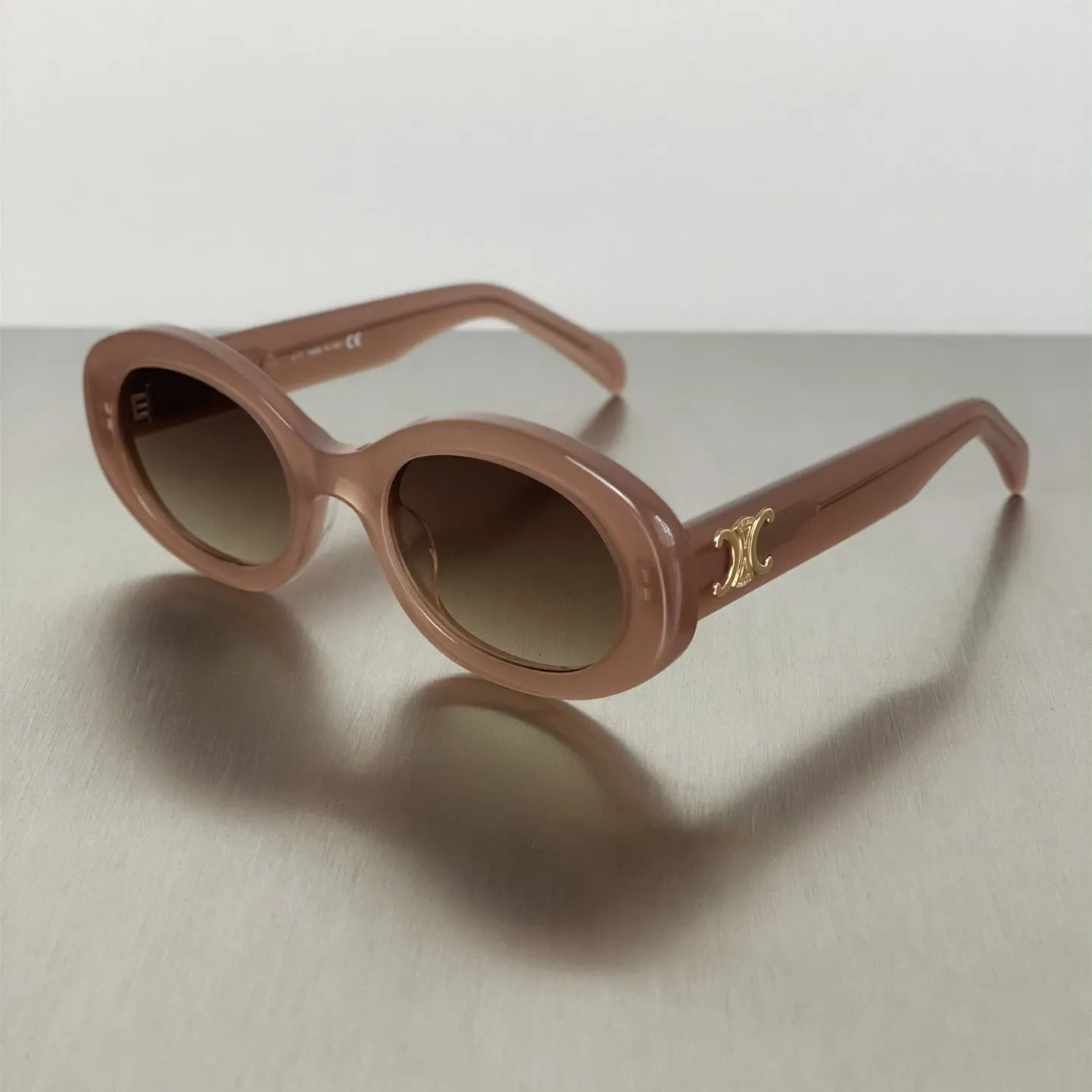 Sunglasses sun Shades Oval French Retro High Street White Cat Eye Women unisex