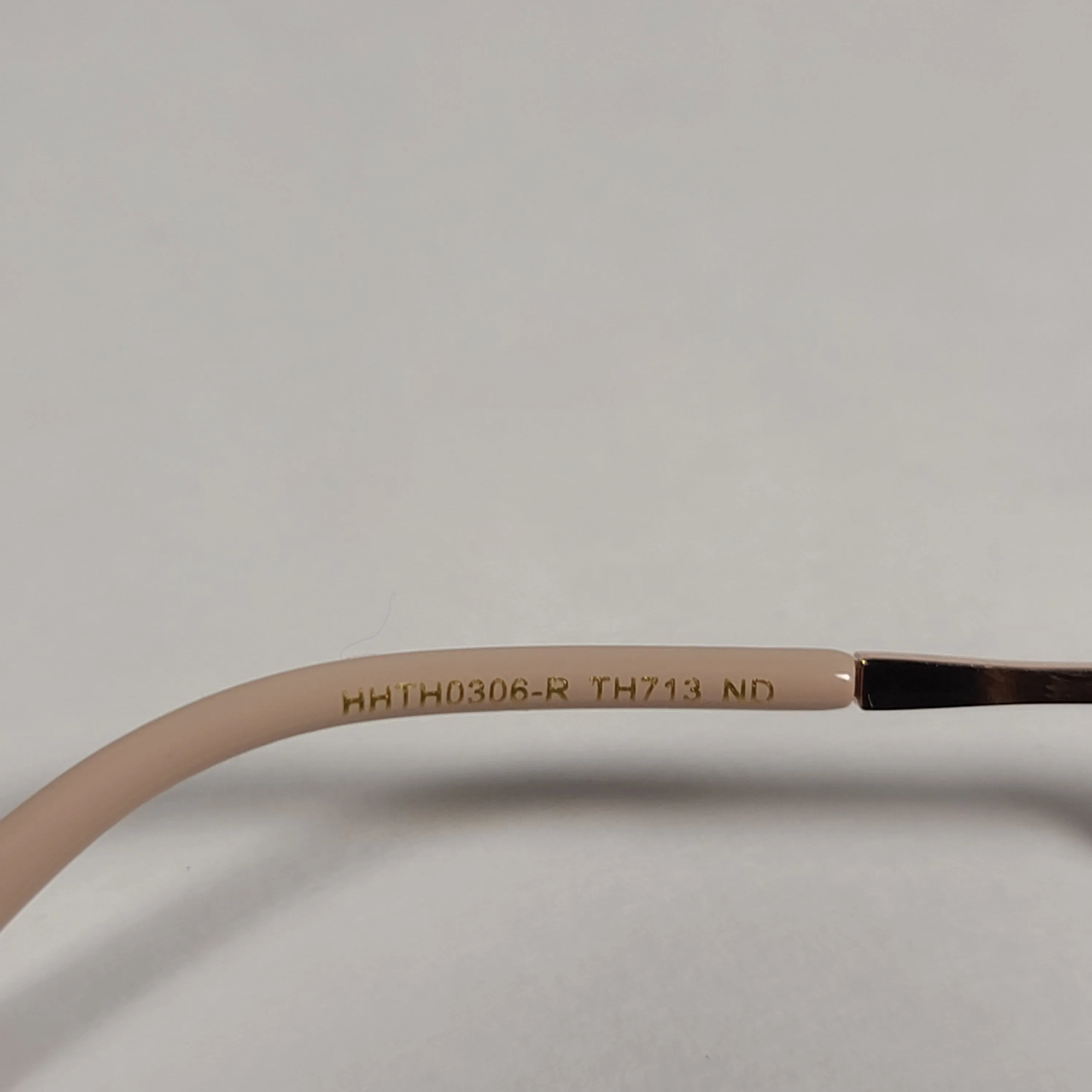 Tahari Round Sunglasses Nude And Rose Gold Frame Silver Mirror Lens TH713 ND