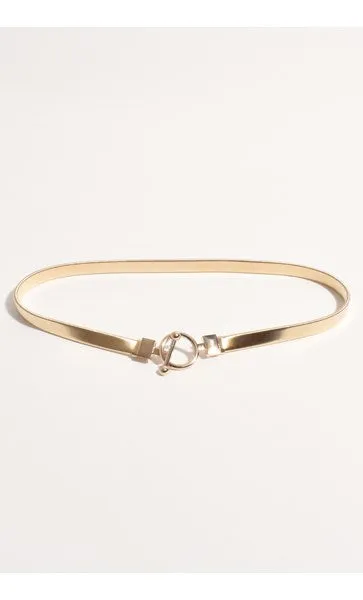 TOGGLE SLINKY METAL EVENT WAIST BELT