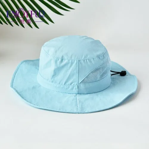 Waterproof Summer Kids Sun Hats Wide Brim