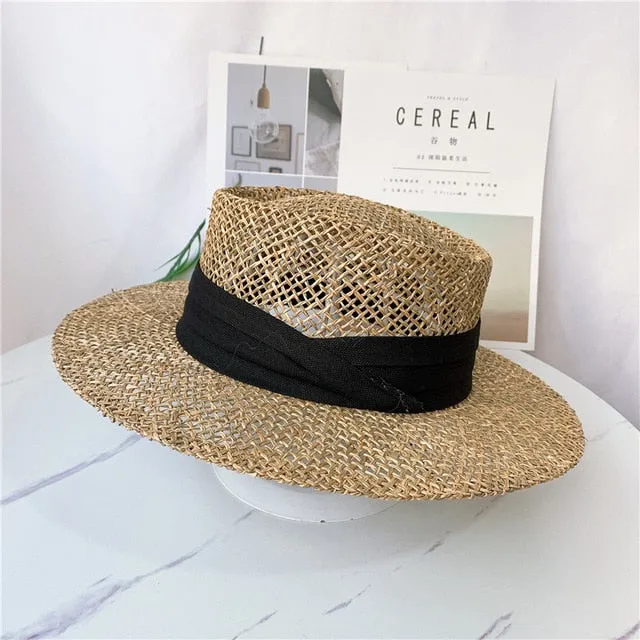 Wide Brim Seagrass Straw Hat