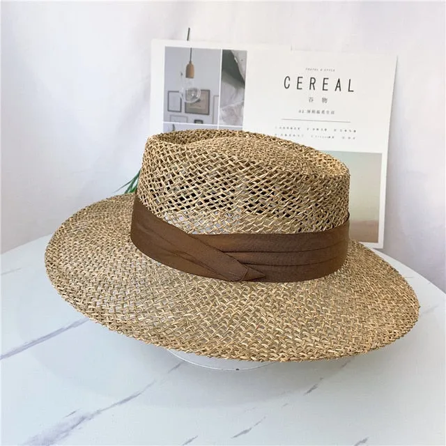 Wide Brim Seagrass Straw Hat
