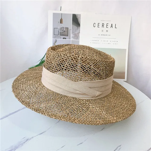Wide Brim Seagrass Straw Hat