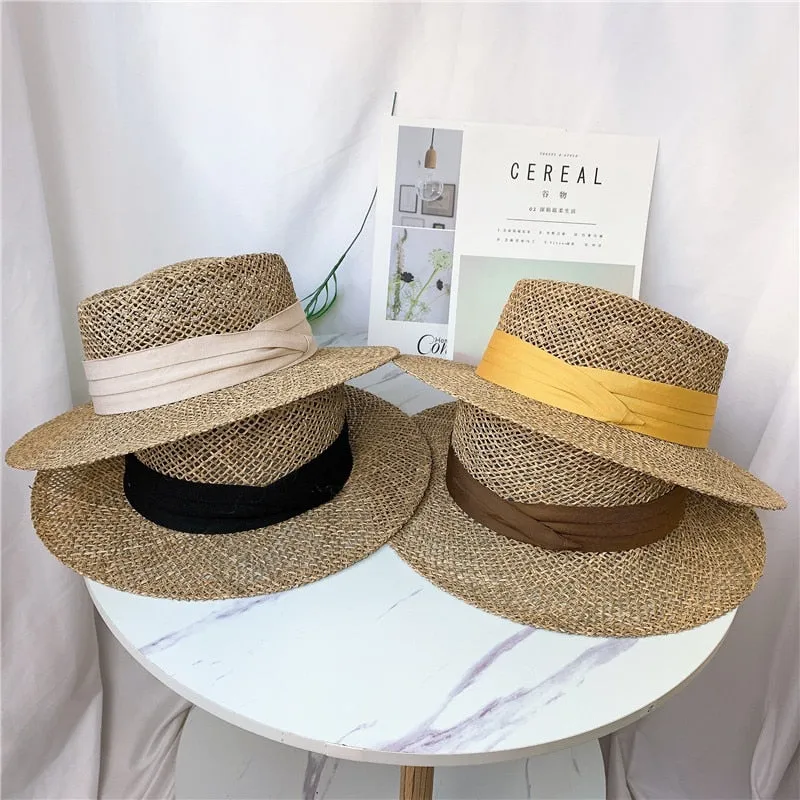 Wide Brim Seagrass Straw Hat