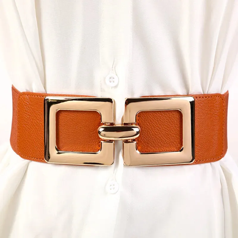 Wide Stretchy Elastic Cinch Belt