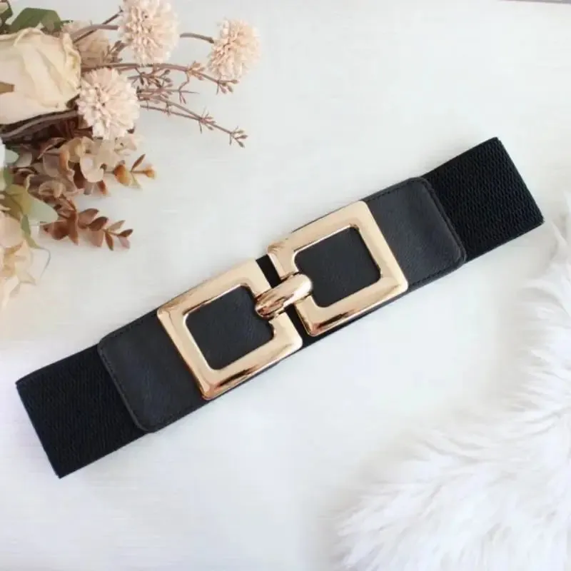 Wide Stretchy Elastic Cinch Belt