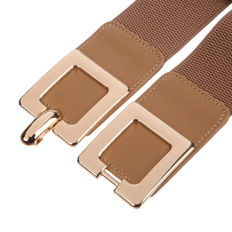 Wide Stretchy Elastic Cinch Belt
