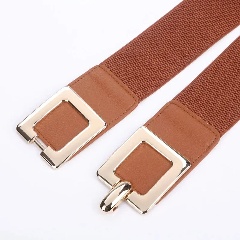 Wide Stretchy Elastic Cinch Belt