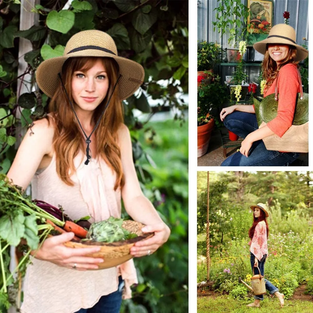 Womens Wide Brim Sun Hat